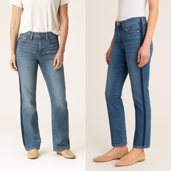 Banana Republic Mid-Rise Straight Blue Denim Jeans Size 27 NWOT - Picture 1 of 7